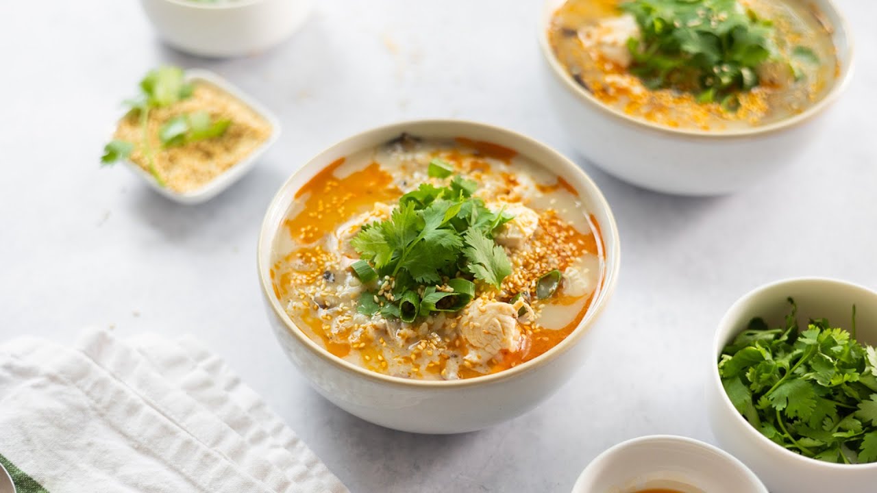 Comforting Ginger Chicken Jook (Congee) Recipe
