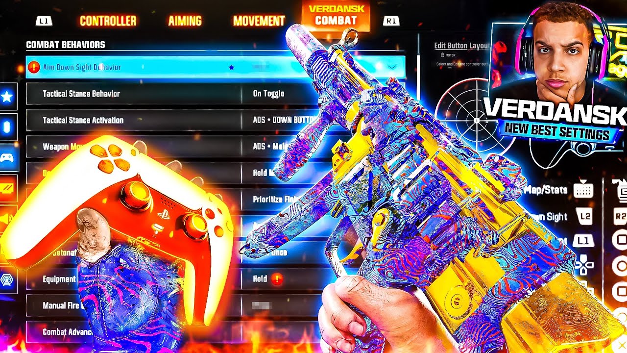 New BEST WARZONE VERDANSK SETTINGS! (Movement, Aim, Audio + Controller Settings)