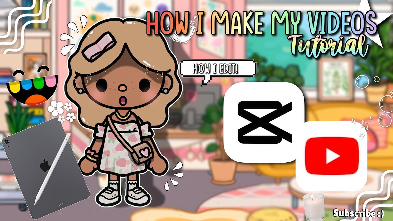 TUTORIAL on how I make my videos!! 🎨✨ *with voice* (easy)