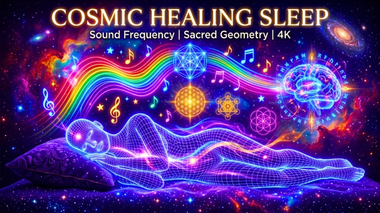 432Hz Alpha Waves Heal Your Body & Soul While You Sleep - Deep Cosmic Healing Frequency