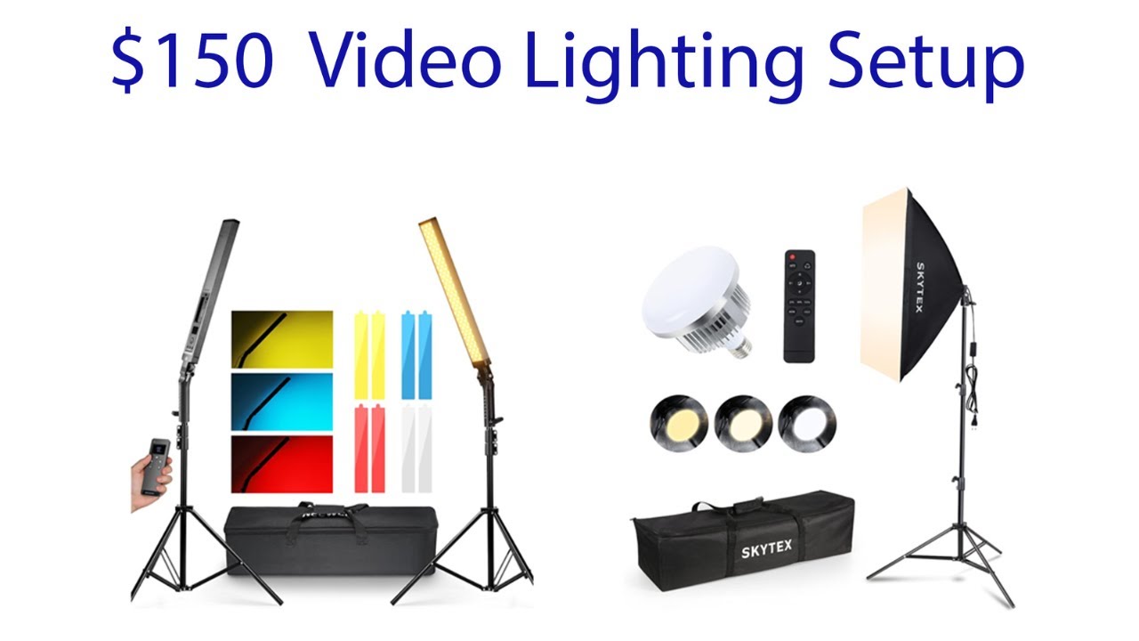 My YouTube Vlog Lighting Setup - $150 - REALLY!!!