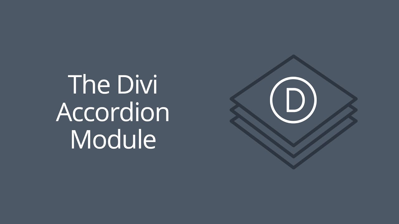 Divi Accordion Module
