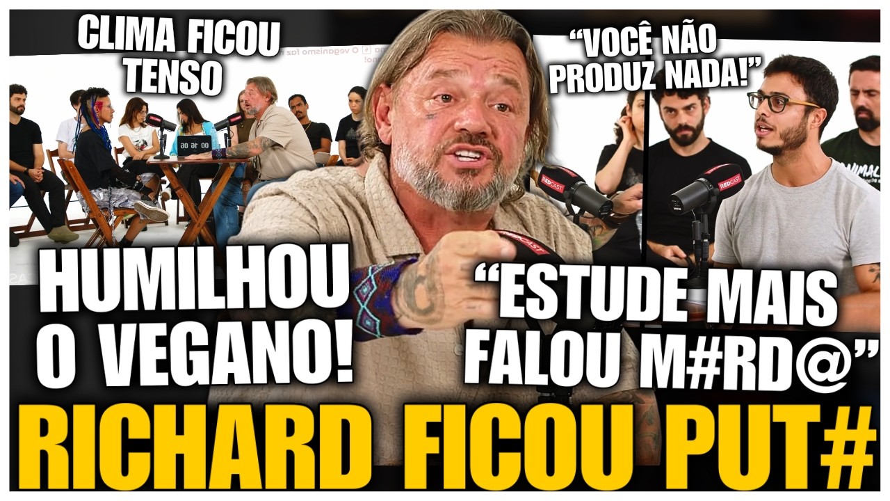 CLIMÃO! RICHARD SURTA, DETONA OS VEGANOS E O DEBATE SAI DO CONTROLE