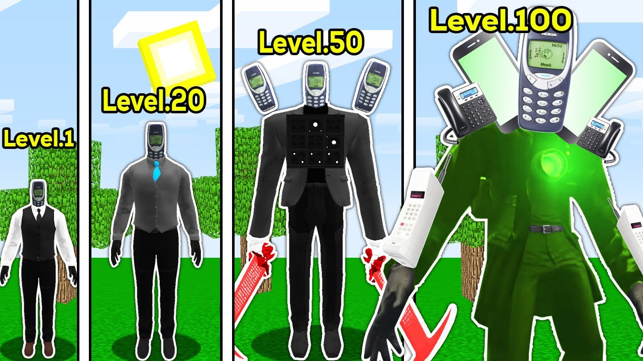 TİTAN PHONEMAN SEVİYELERİ 😱 - Minecraft