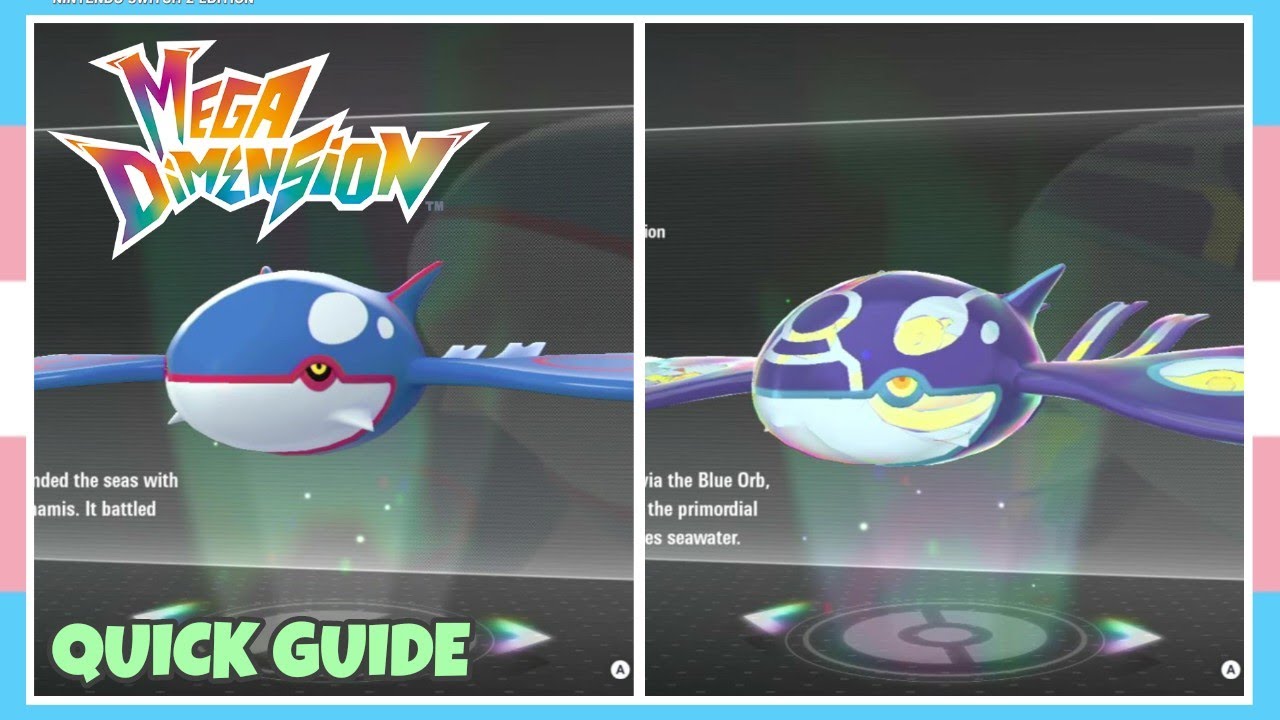 How To Change Kyogre To Primal Kyogre In Pokemon Legends ZA *Mega Dimension* | Quick Guide
