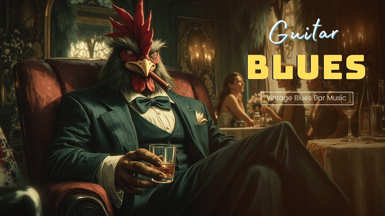 Classic Chicago Blues Guitar - Vintage Blues Bar Music & Retro Instrumental Blues Melodies