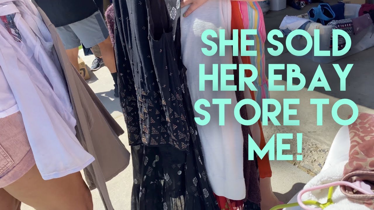 She Sold Her Ebay Store To Me! 😳 HUGE Garage Sale Haul to Resell on Ebay and Amazon FBA