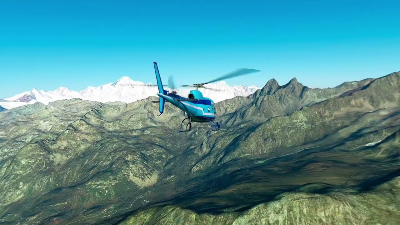 This is why I LOVE HELICOPTER SIMULATION!!!  Aérospatiale Écureuil, French Alps.