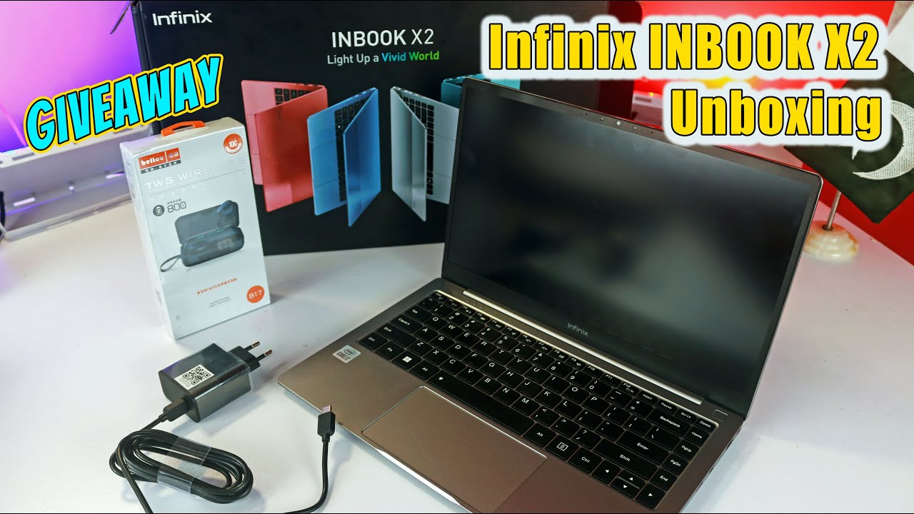 Infinix Laptop INBOOK X2 Umboxing | Ultra-Light Laptop | Metal Body | Core i7 10th Gen | Giveaway🎁✨