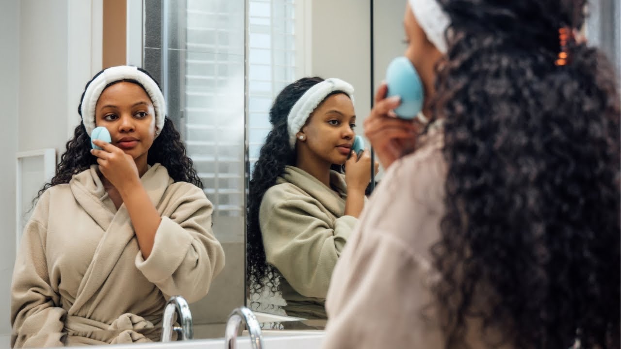 Facial Cleansing Routine + GRWM | MIHLALI N