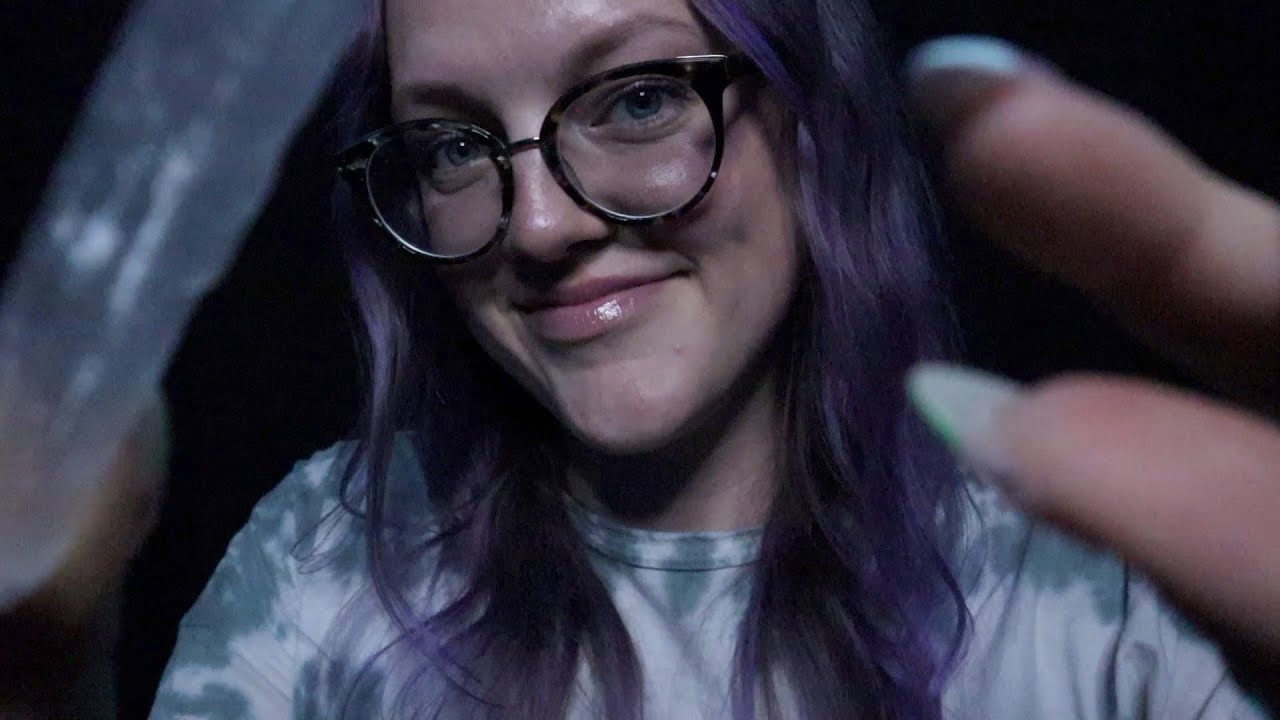 ASMR Negativity Cleansing - plucking, pushing your buttons, hand movements, scanning