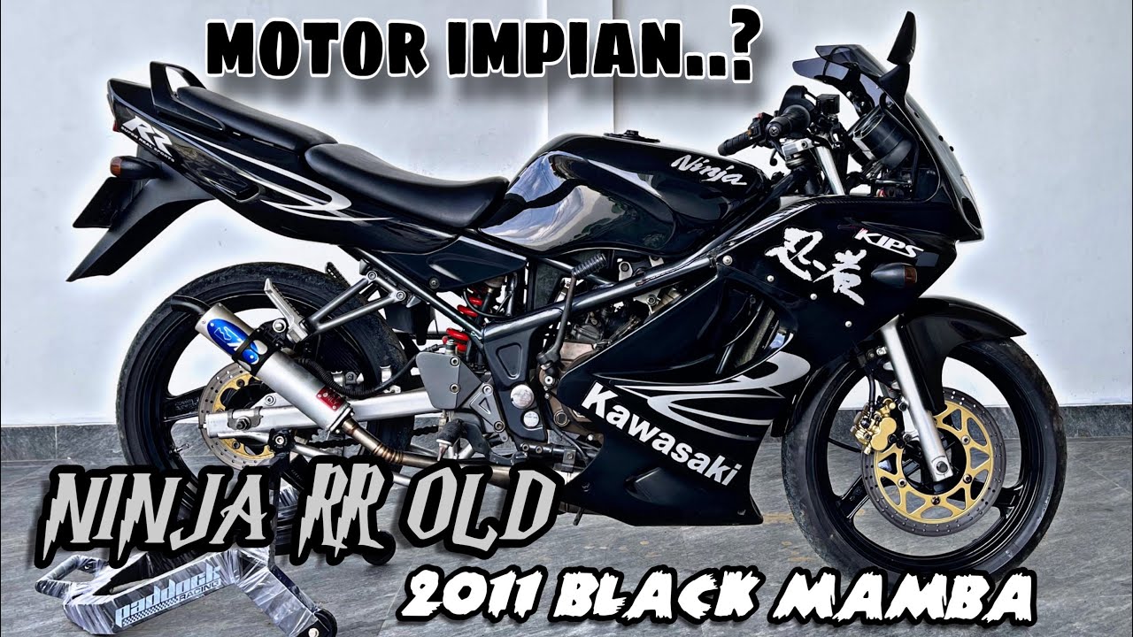 REVIEW KAWASAKI NINJA RR OLD BLACK MAMBA 2011 #kawasakininja #ninjarr150 #ninjarrold