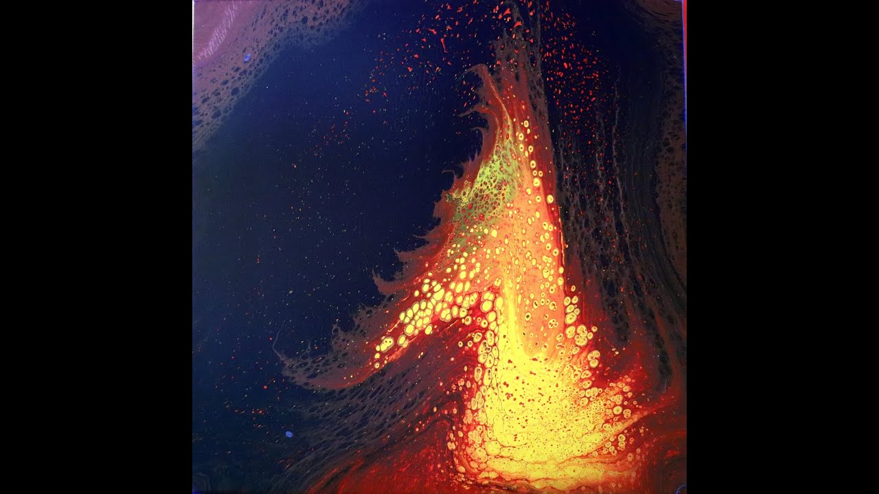 (376) lava fountain 60x60cm