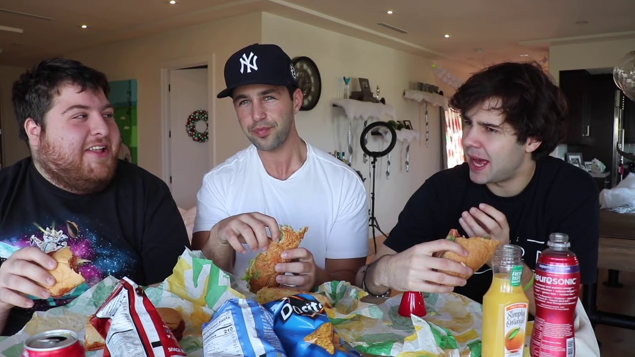 SUBWAY MUKBANG ft DAVID DOBRIK AND JONAH!