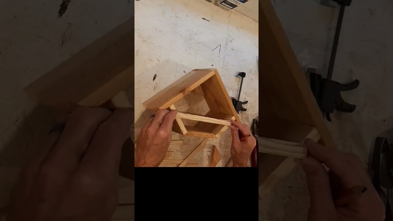 DIY Dove Nesting Box From Scraps #doves #diy #woodworking #trending #fyp #shorts