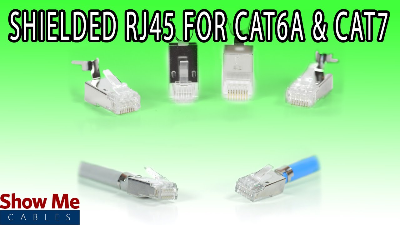 Shielded RJ45 Connector For Cat6a & Cat7 - DIY Installation For Ethernet Cabling #568
