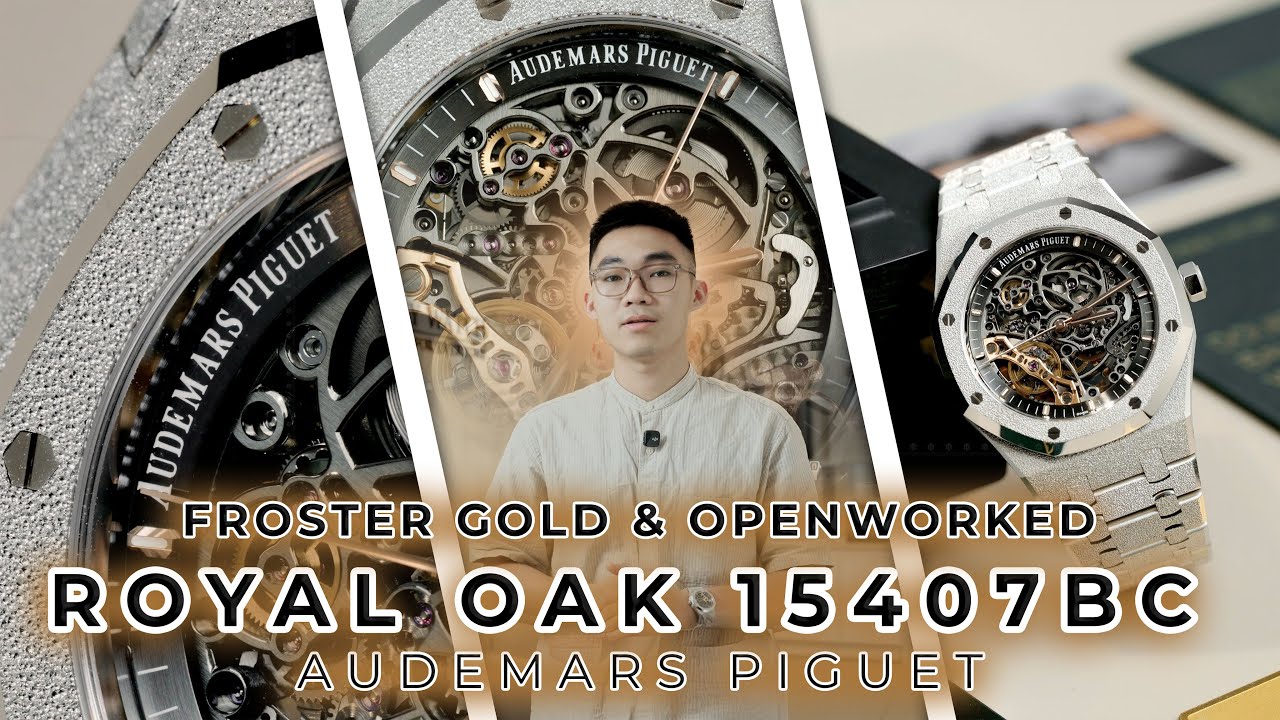 ĐÁNH GIÁ Audemars Piguet Royal Oak 15407BC.GG.1224BC.01 Frosted Gold Double Balance Wheel Openworked