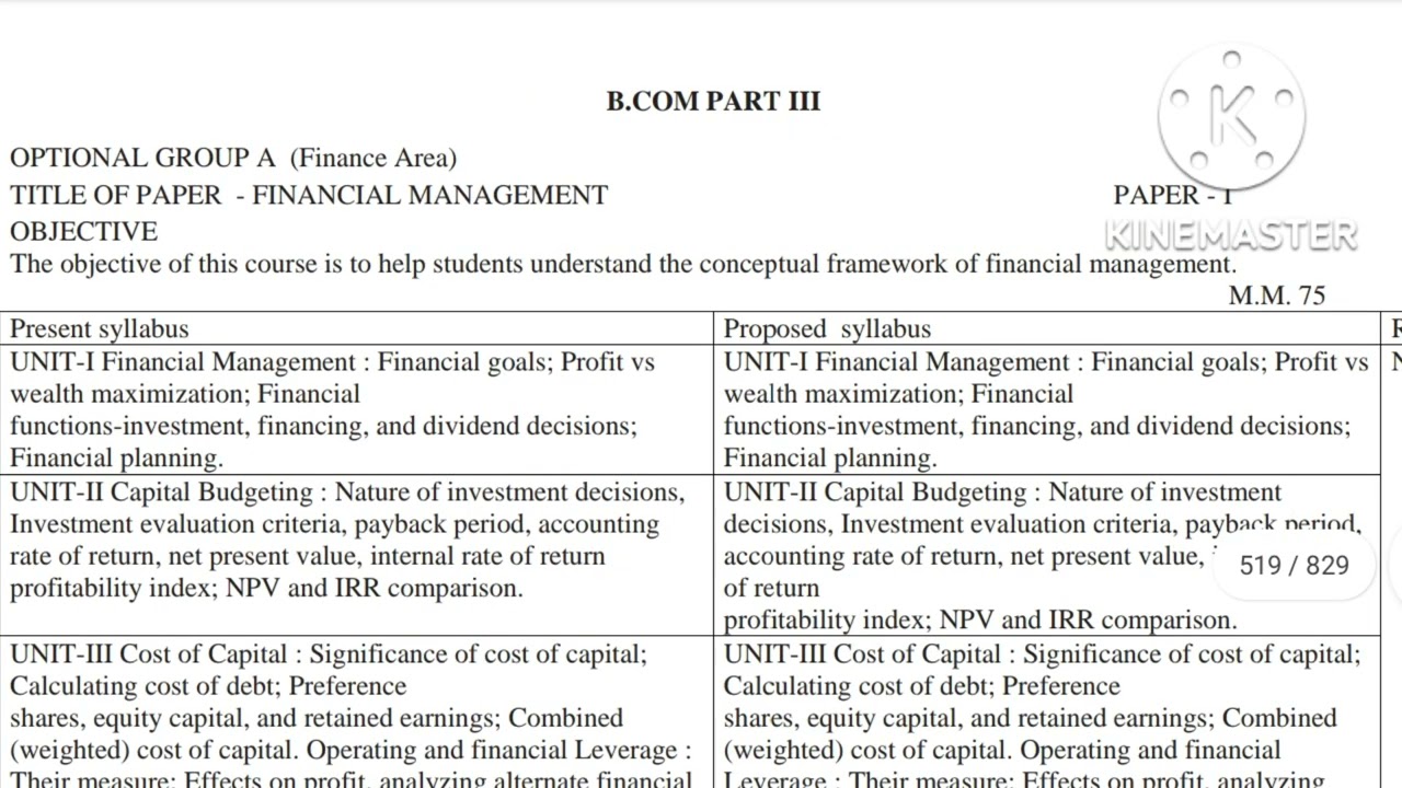 B.Com 3 year syllabus SARGUJA University