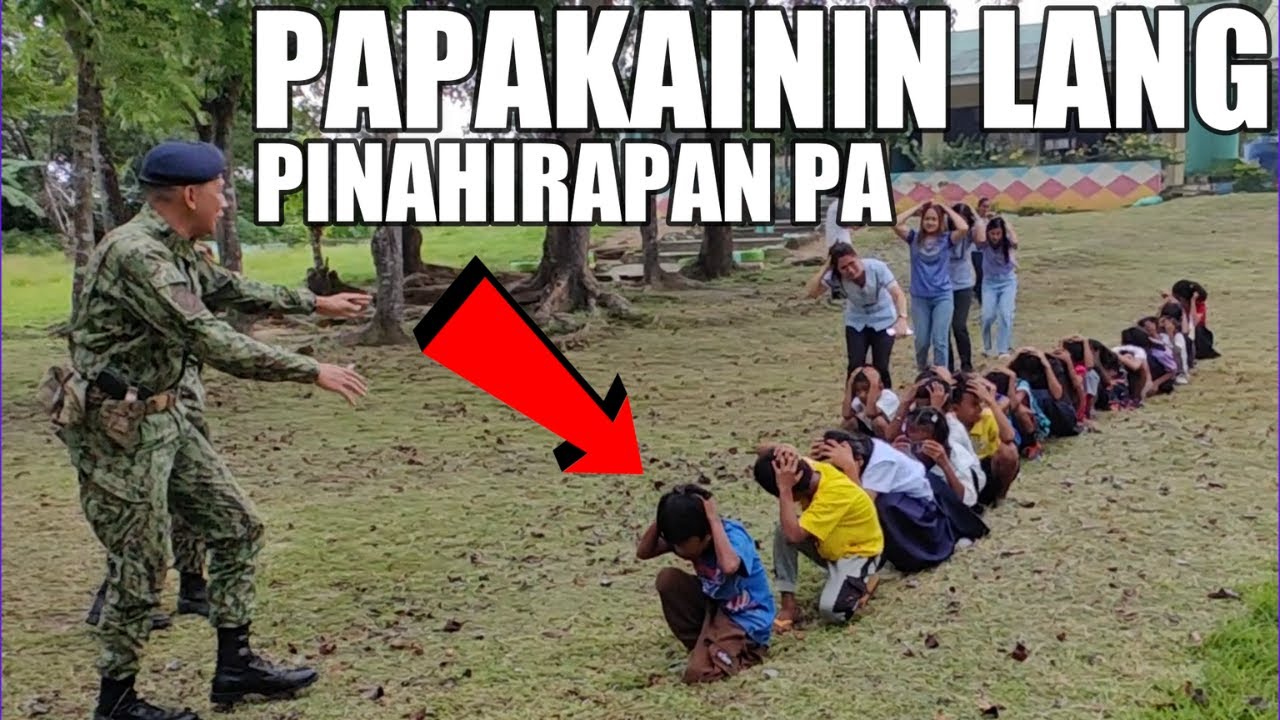 PAMBIHIRANG MGA PULIS TO PINAHIRAPAN PA YUNG MGA BATA PARA LANG MAKAKAIN NG JOLLIBEE