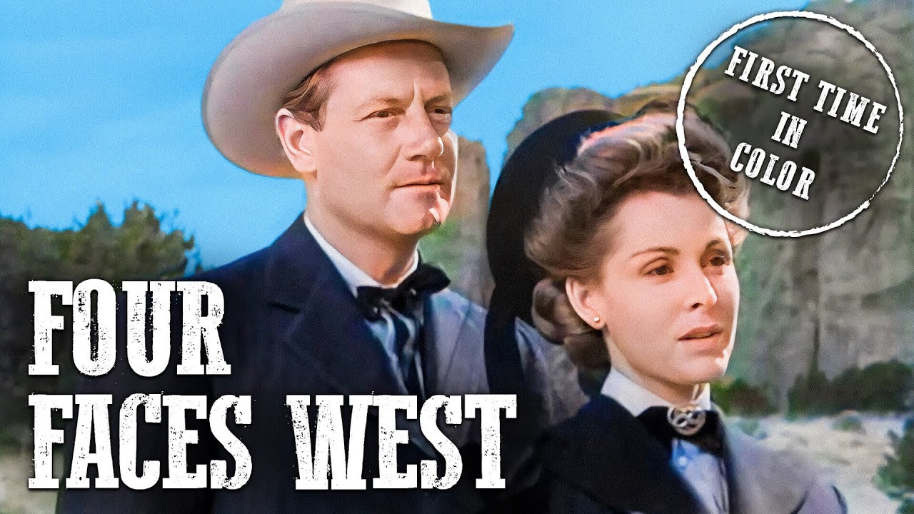 Four Faces West | COLORIZED | Joel McCrea | Free Western Movie