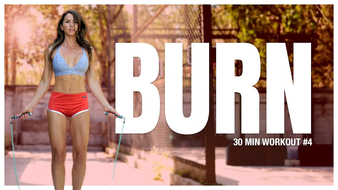 30 Minute Stomach Fat Burning Home Workout Jump Rope | Burn 4 Week Program #4
