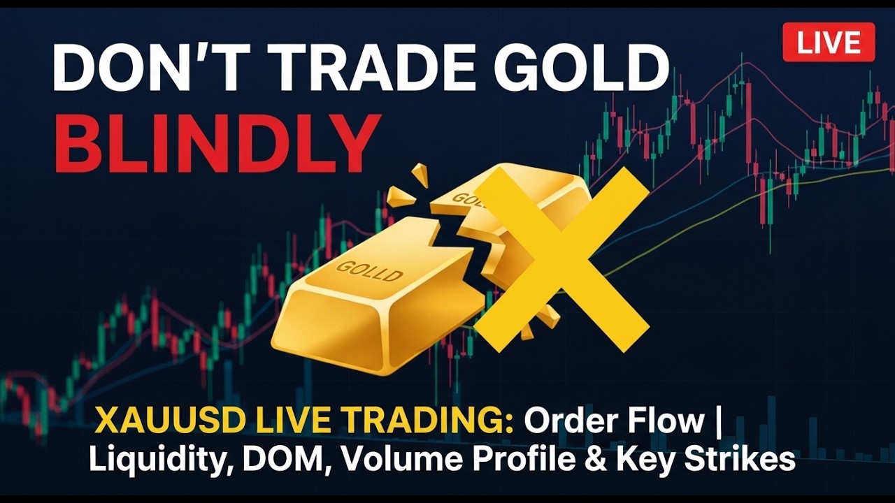 XAUUSD LIVE TRADING: Order Flow | Liquidity, DOM, Volume Profile & Key Strike Zones #xauusdlivetradi