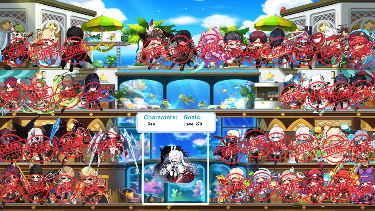 MapleStory Season 1 Training Ark Day 158: Lynn Bossing, dailies and slow exp