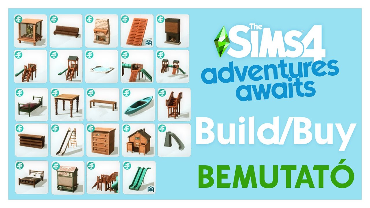 Adventures Awaits: Build/Buy Bemutató | The Sims 4