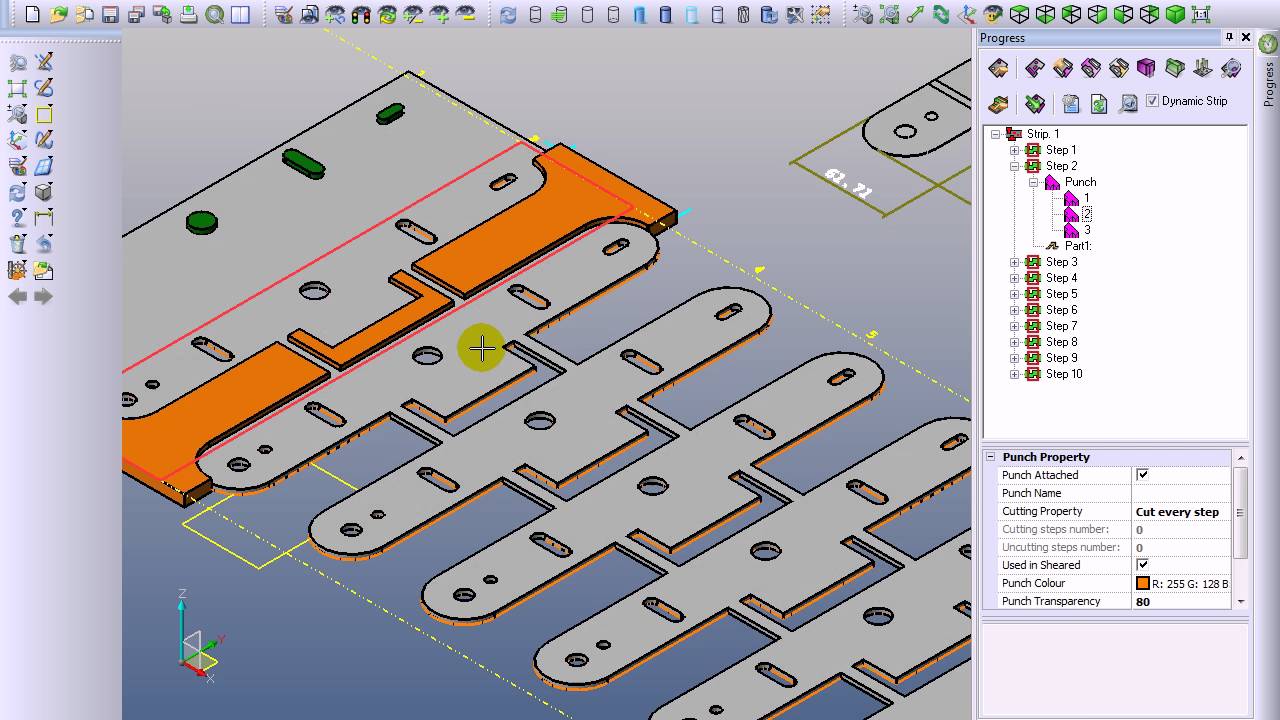 VISI Strip layout Design