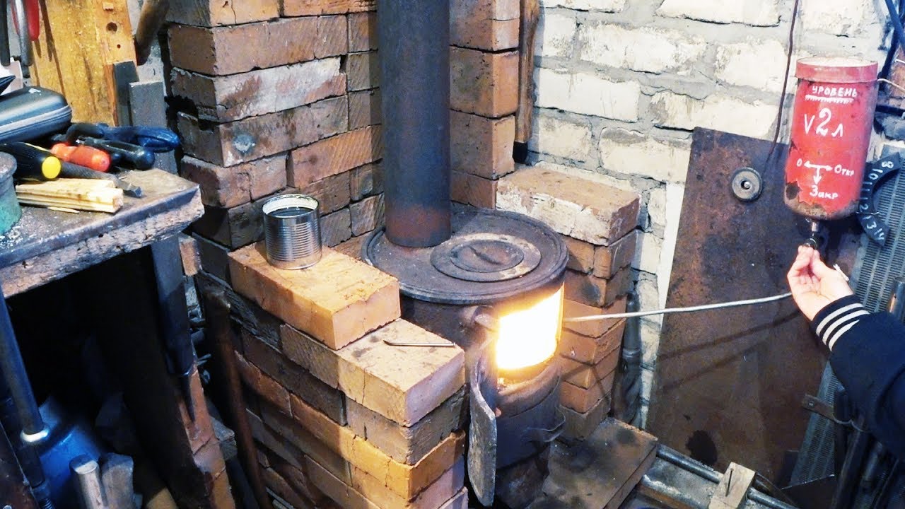 Тепло в гараж 2. Печь под любое топливо!