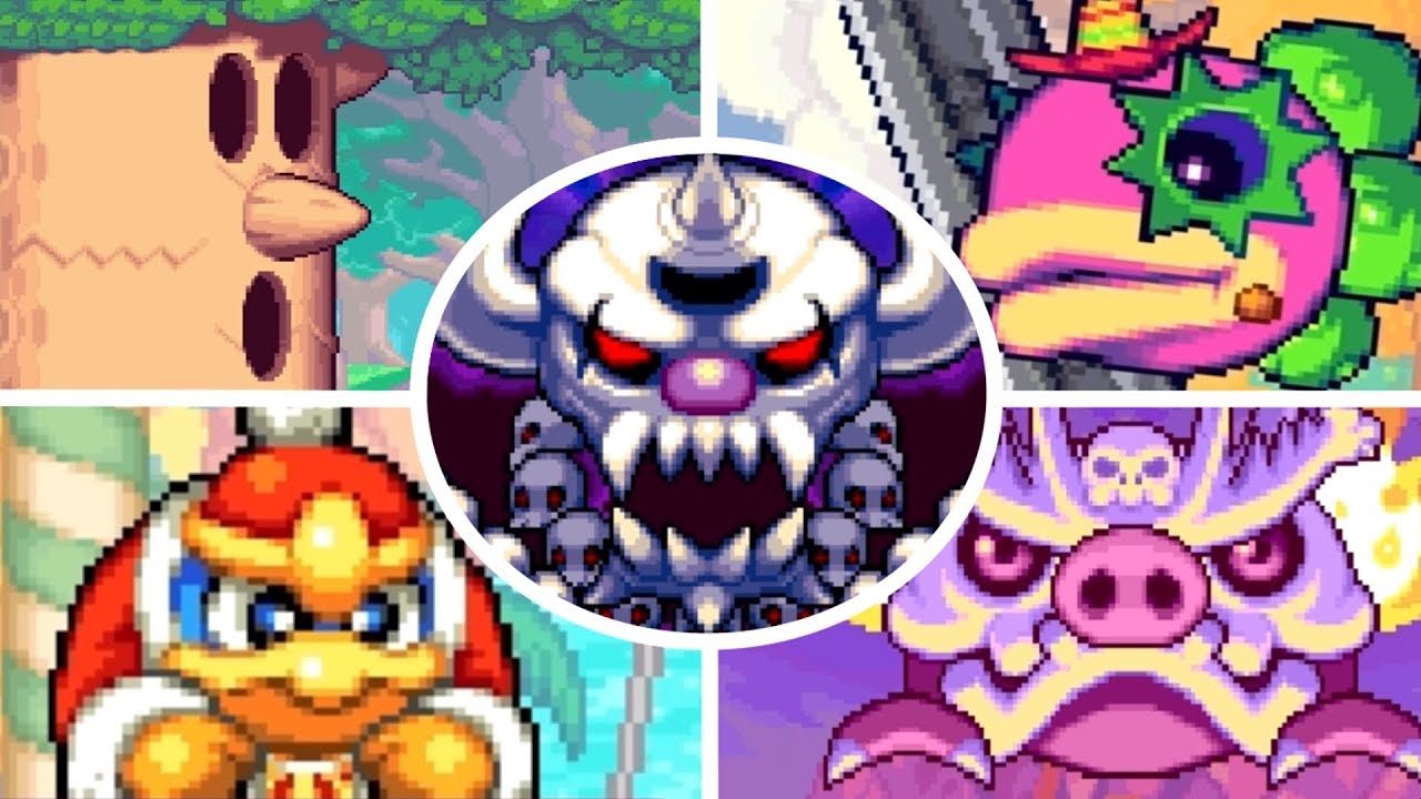 Kirby Mass Attack - All Bosses (No Damage)