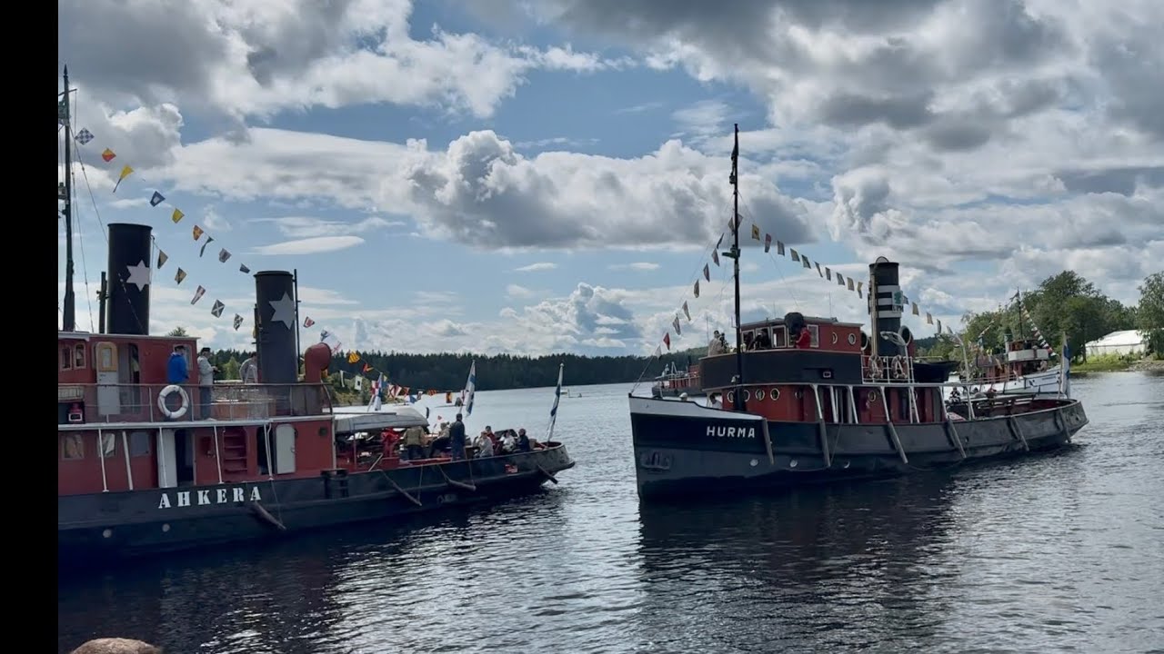 Mahtava höyrylaiva regatta saapuu Savonlinnaan👍🏻