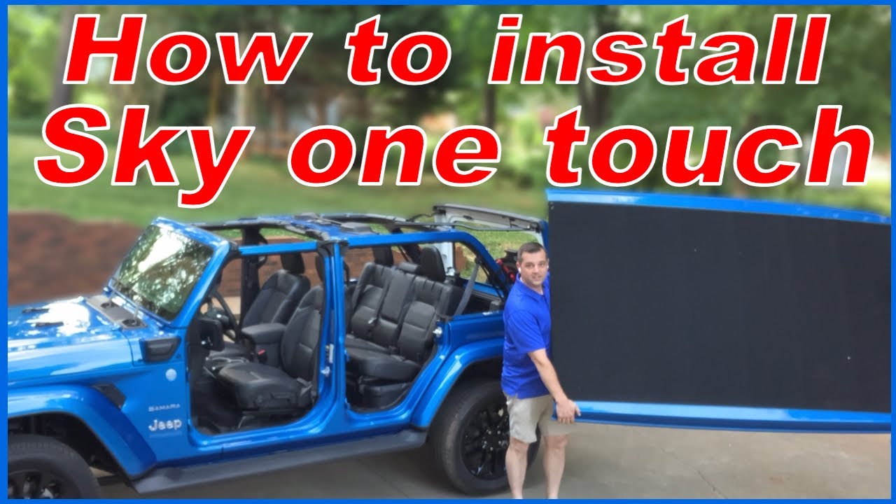 How to install Jeep Wrangler 2021 sky one touch power top