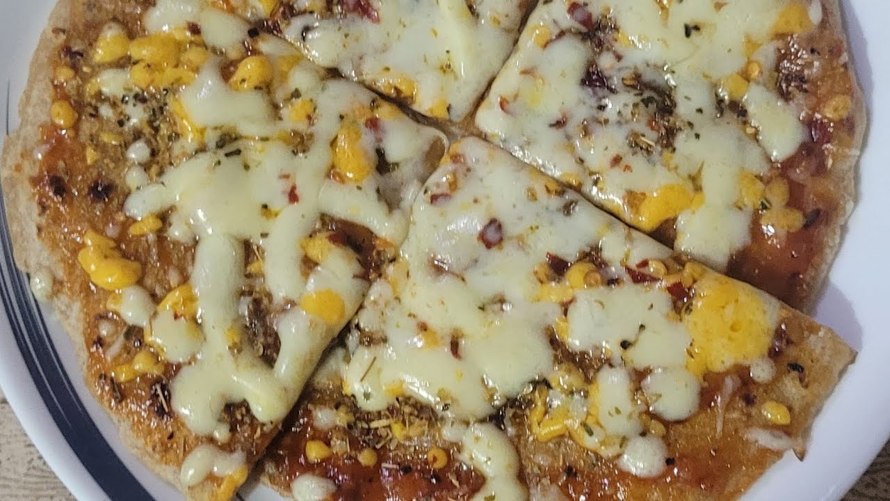 Bhakri Pizza.  Healthy khana. Easy recipe. 
