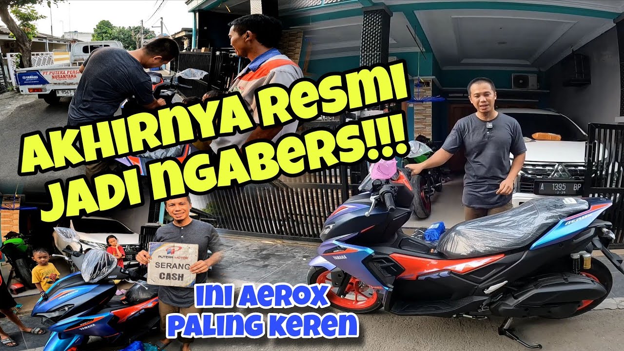UNBOXING YAMAHA AEROX ALPHA CYBERCITY 2025‼️ AEROX PALING KEREN‼️