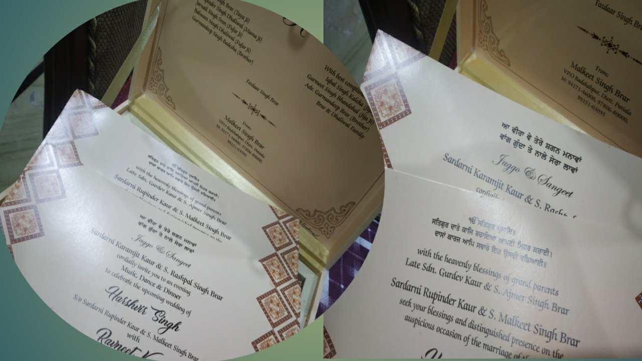 Wedding invitation || viah da invitation a gya...