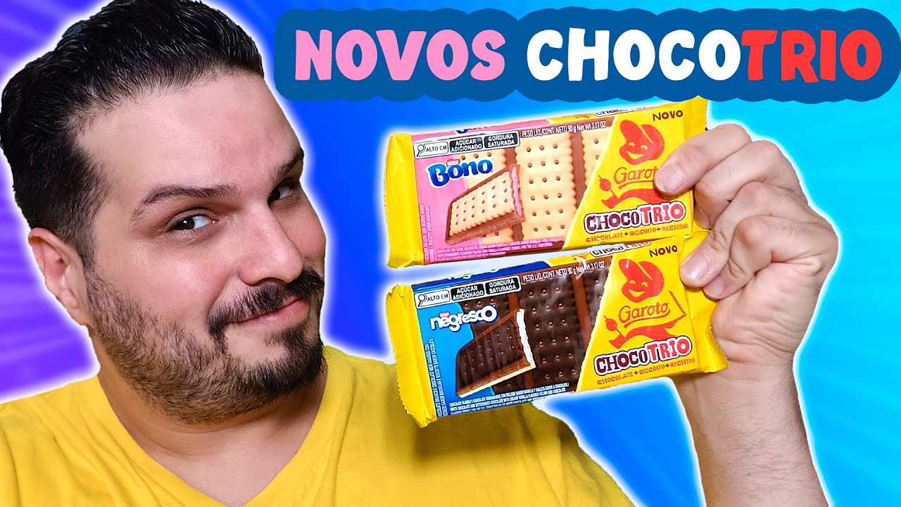 ÓTIMA OPÇÃO PRA VOCÊ QUE ESTÁ ENJOADO DE OVO DE PÁSCOA - CHOCOTRIO BONO E NEGRESCO