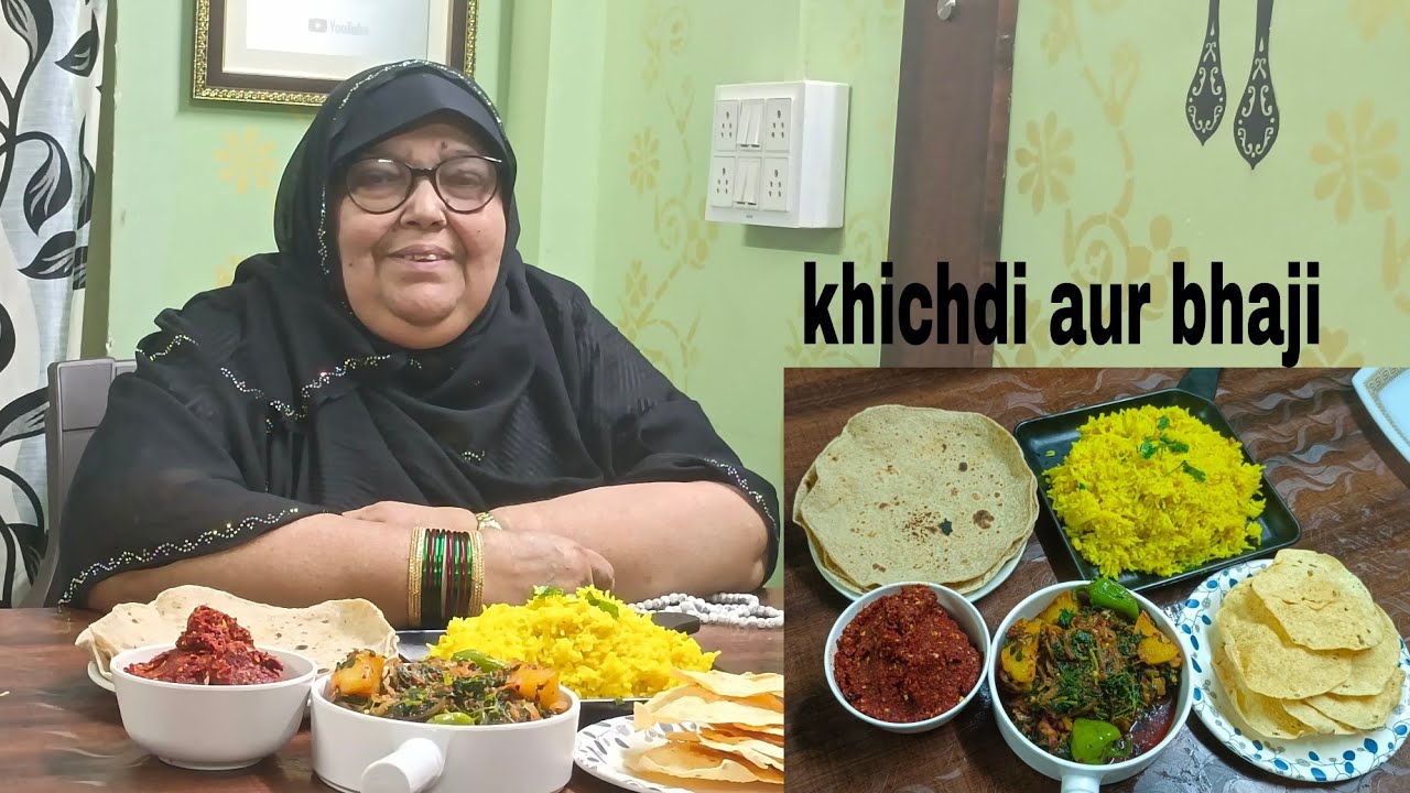 khichdi aur methi ki bhaji kokani chatni  recipe in Hindi/Urdu by mahek kitchen