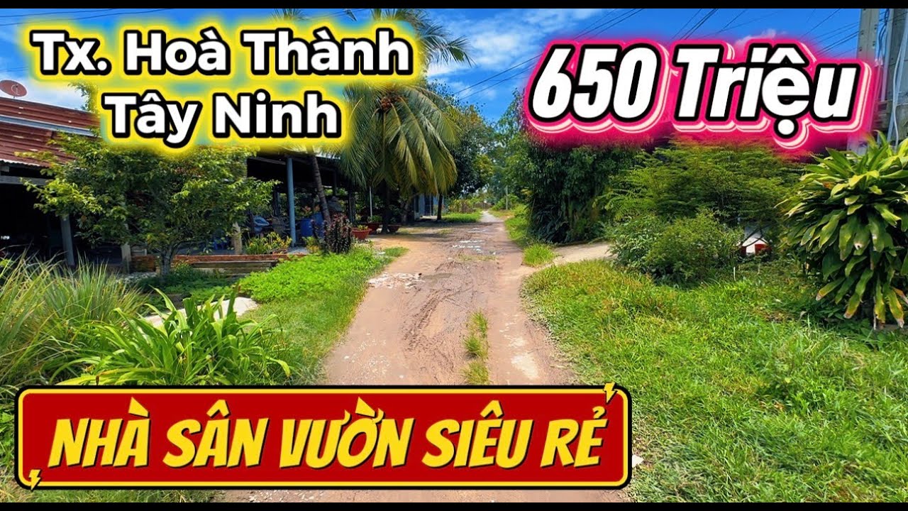 Nhà sân vườn giá siêu rẻ, cô chủ nhà cần bán gấp tại Hoà Thành Tây Ninh