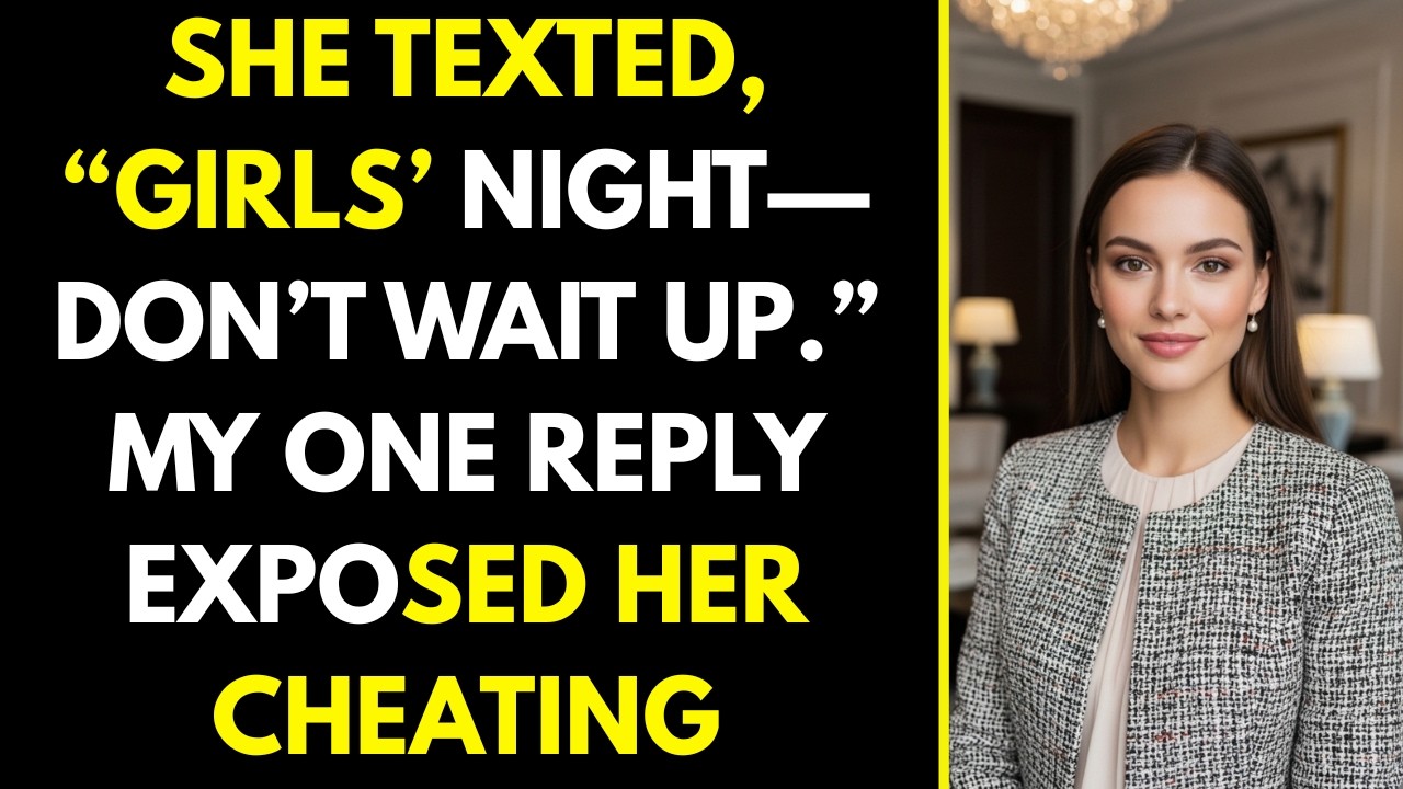 She Texted, “Girls’ Night—Don’t Wait Up.” My One Reply Exposed Her Cheating