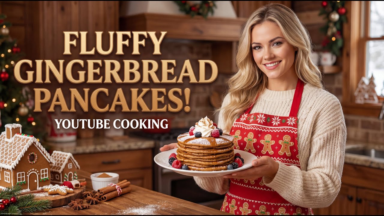 Fluffy Gingerbread Pancakes 🥞 | Cozy Holiday Breakfast You’ll Love