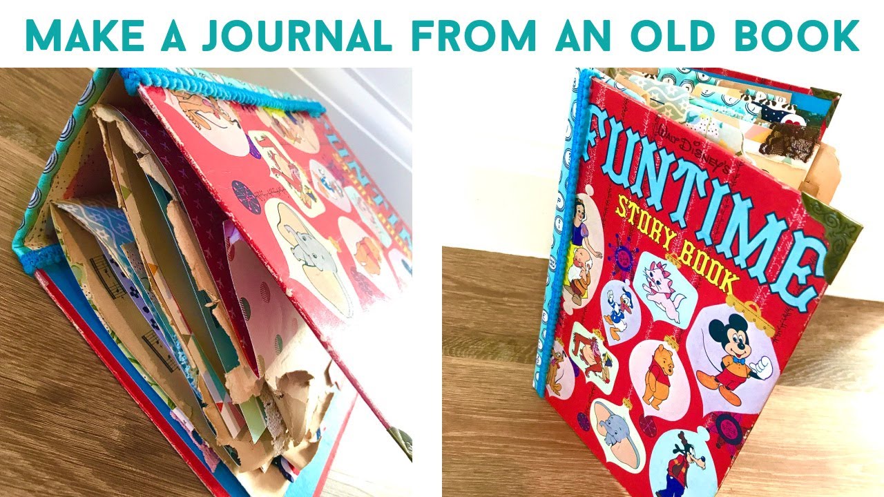 How To Turn A Vintage Book Into A Junk Journal | Travel Journal