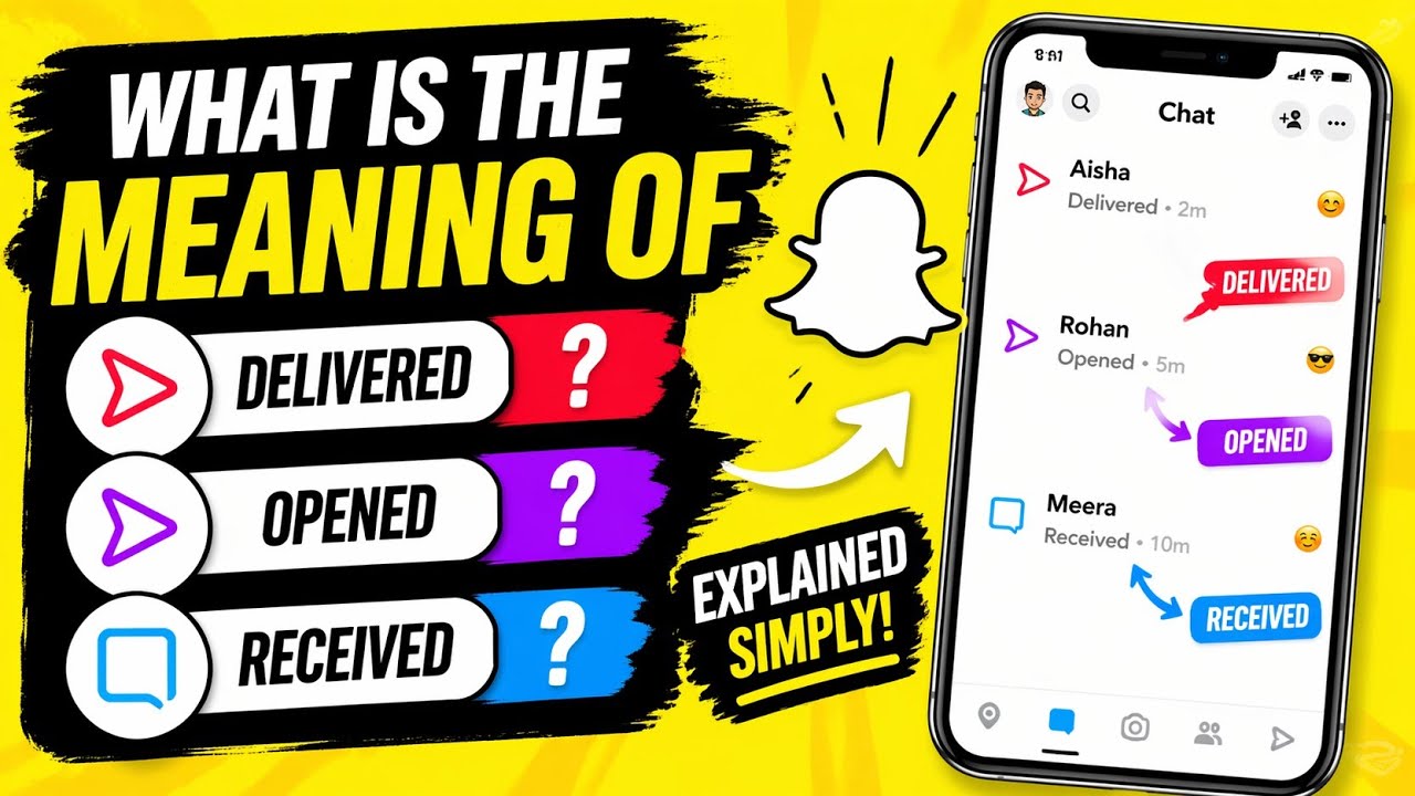 snap chat par opened ka matlab kya hai || snap par received ka matlab kya hai/aikhi touch mai solve
