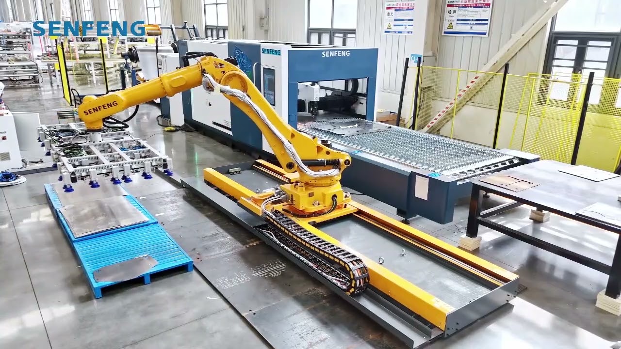 Robotic Sorting System Integrated with Laser Blanking Line