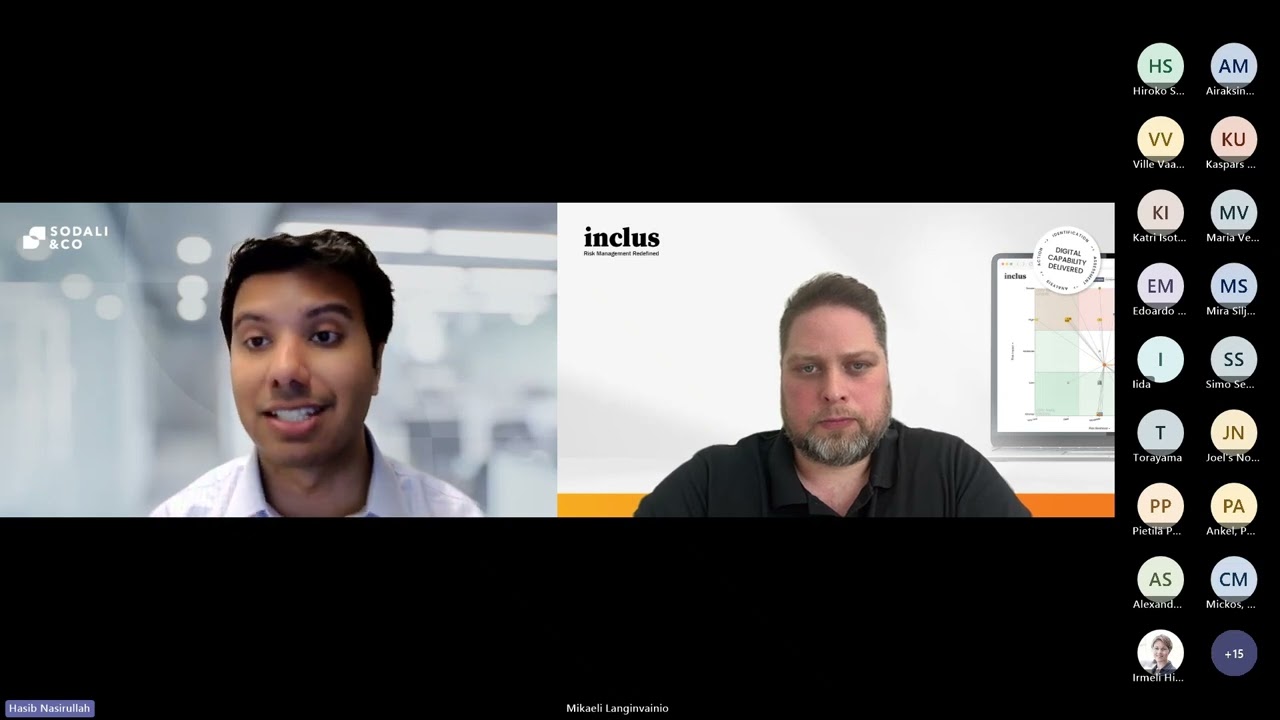 Inclus webinar: Integrating sustainability into Enterprise Risk Management with digital tools