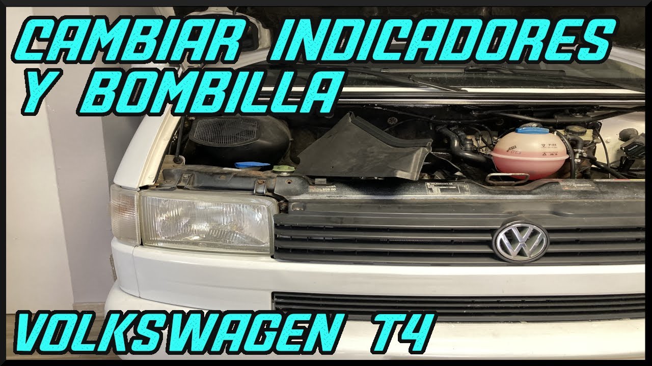 VW T4  DESMONTAR  y cambiar INDICADOR DELANTERO - CAMBIAR BOMBILLA  eurovan t4