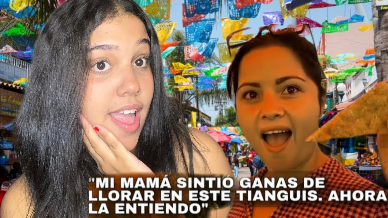 CUBANA REACCIONA😱🇨🇺 por PRIMERA VEZ a un TIANGUIS en MÉXICO🇲🇽