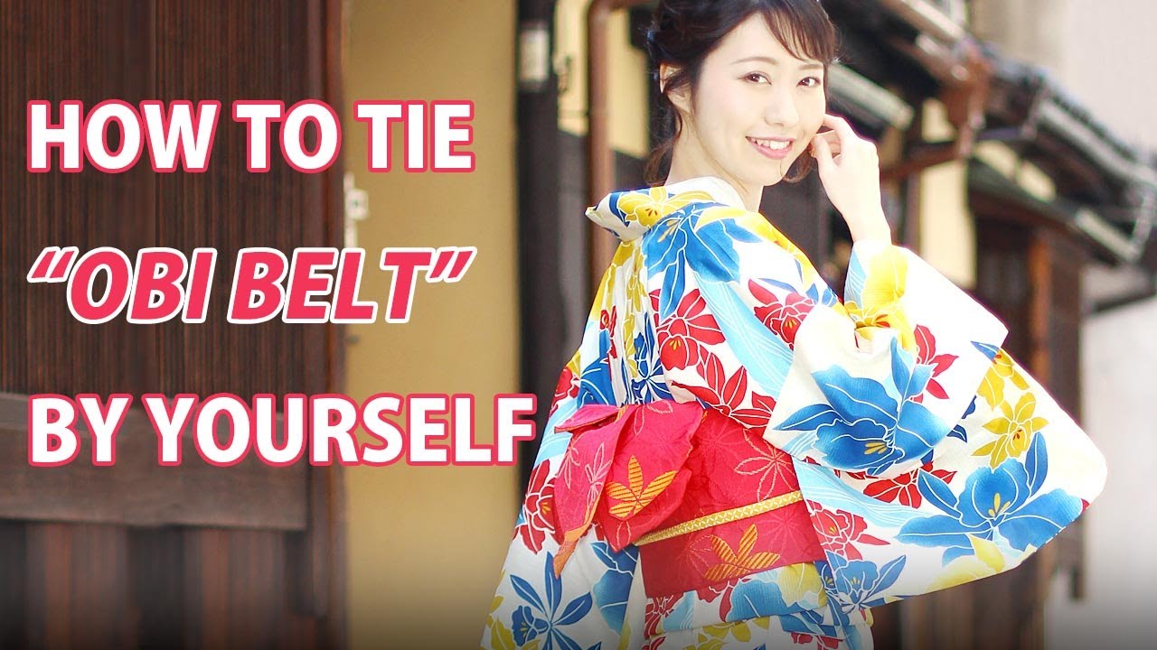 Beginners: How to casual kimono obi belt tie on your own