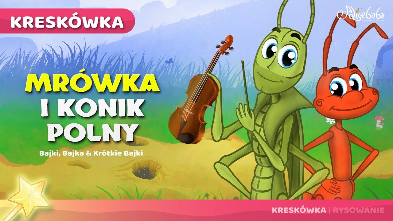 Mr&oacute;wka i Konik Polny | Bajki po Polsku | Bajka i opowiadania na Dobranoc | Kresk&oacute;wka