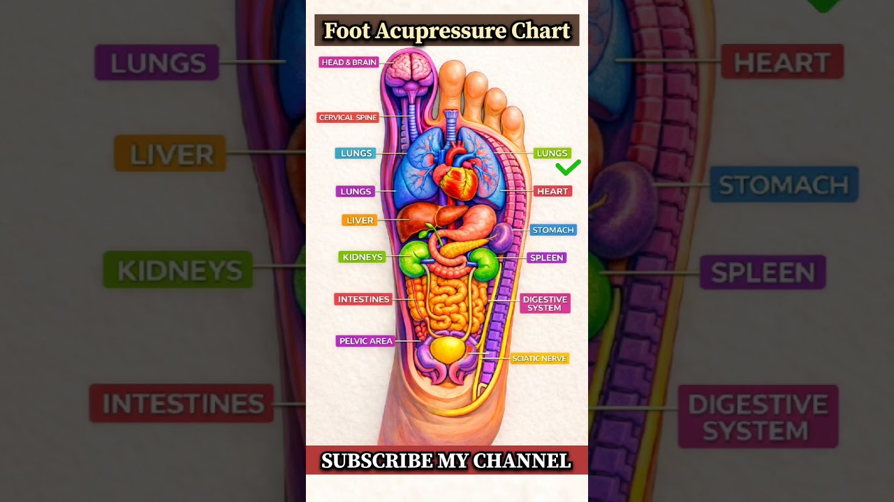 Foot Acupressure Chart | Foot Acupressure – Whole Body Healing Points on Feet 